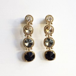 ORECCHINI CON SWAROVSKI A GRADAZIONE ORECCHINI CON SWAROVSKI A GRADAZIONE