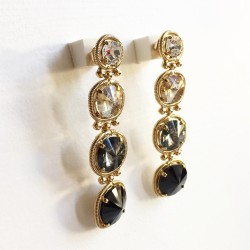 ORECCHINI CON SWAROVSKI A GRADAZIONE ORECCHINI CON SWAROVSKI A GRADAZIONE